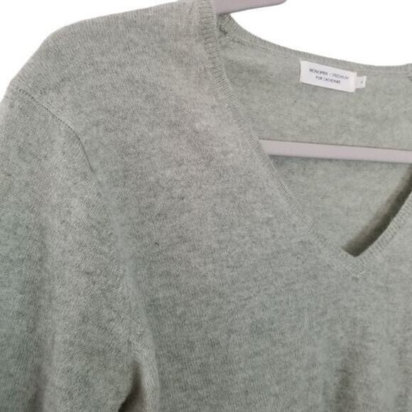 Monoprix Womens Cashmere Sweater Size M Quiet Luxury Classic Coastal Grandma - Picture 5 of 7